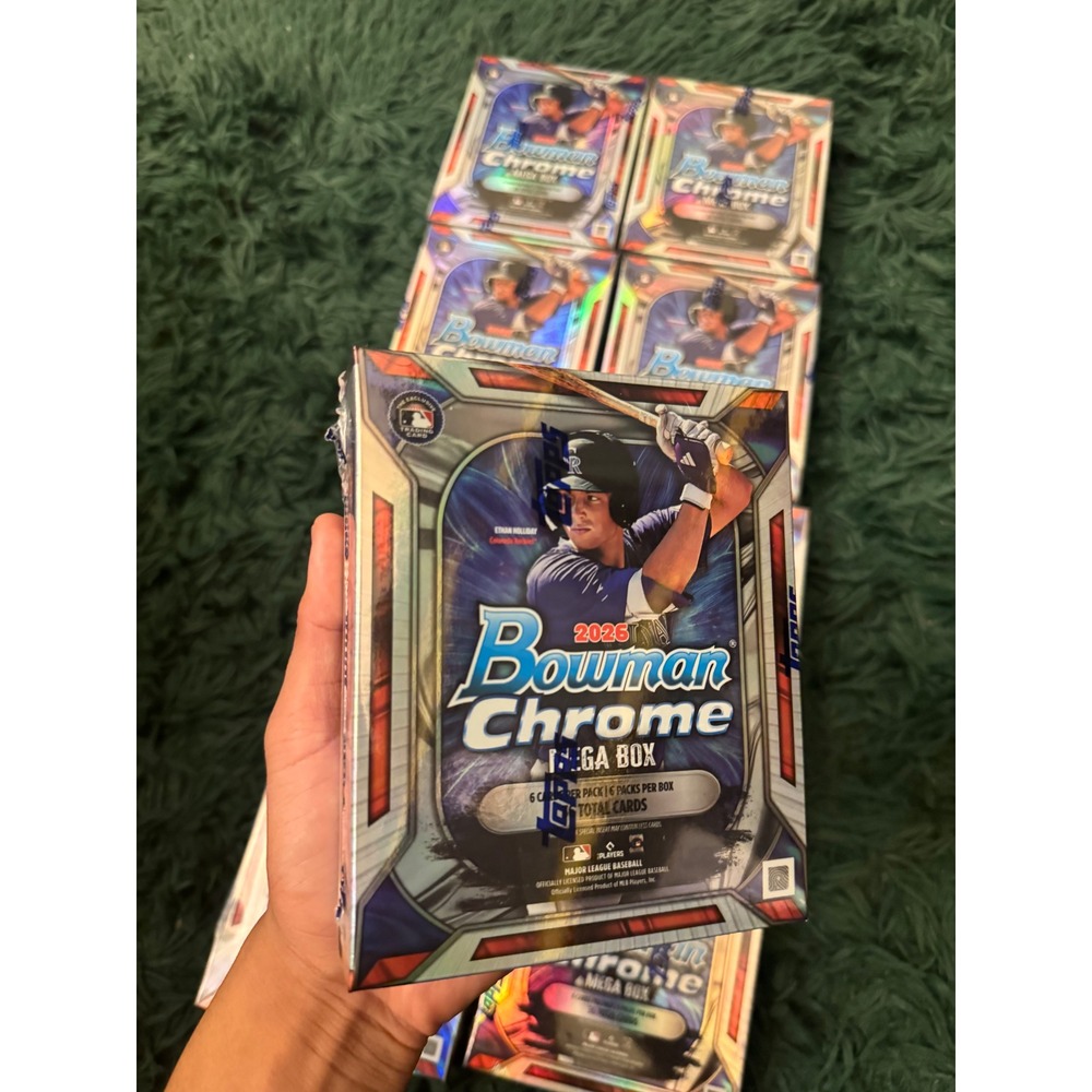 2024 Topps Bowman Chrome Baseball Mega Box Factory Sealed MLB Trading Cards